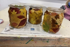 Herbst-Dekoration Gläser